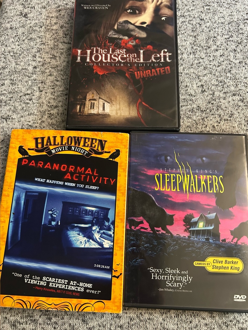 Horror Movie Classic DVD Bundle Tested Scary Found Footage Camp King Craven